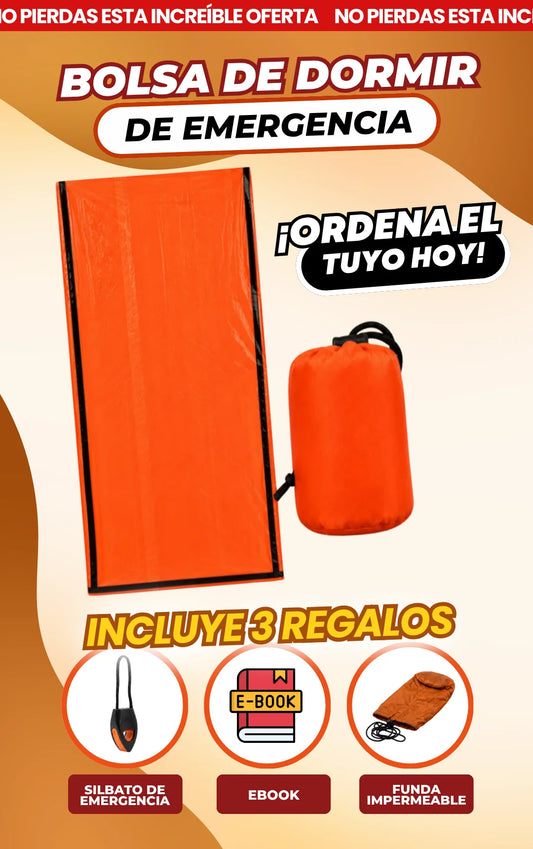 Bolsa para dormir en emergencias